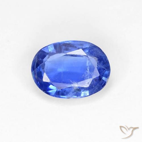 0.95ct 자연스러운 딥 애저 블루 카이아나이트, 타원형, SI