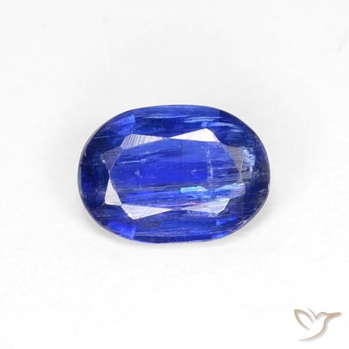 0.83ct 자연스러운 진한 파랑 카이아나이트, 타원형, SI