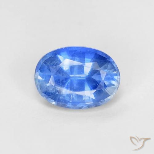 1.17ct 자연스러운 딥 애저 블루 카이아나이트, 타원형, VS