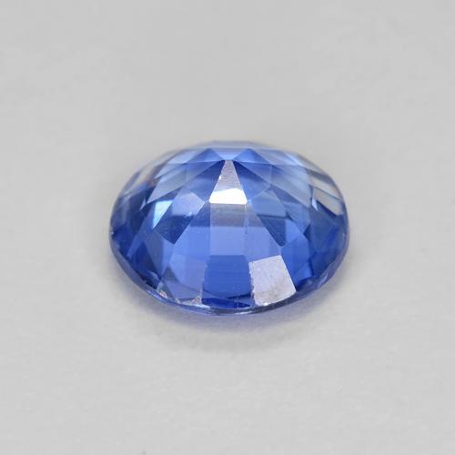 0.80캐럿 천연 딥 애저 블루 카이아나이트, 라운드 컷, 6.00 mm, VS-SI
