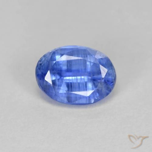 1.24ct 자연스러운 베이비 블루 카이아나이트, 타원형, SI