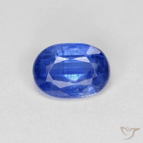 0.98ct 자연스러운 딥 애저 블루 카이아나이트, 타원형, VS-SI