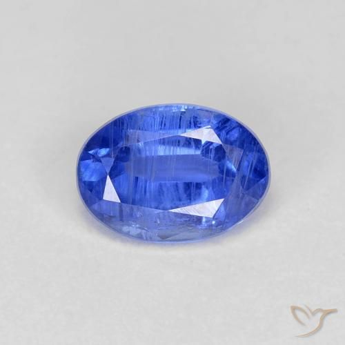 1.14ct 자연스러운 진한 파란색 카이아나이트, 타원형, VS-SI
