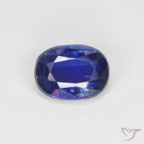 1.30ct 자연스러운 진한 파랑 카이아나이트, 타원형, VS-SI