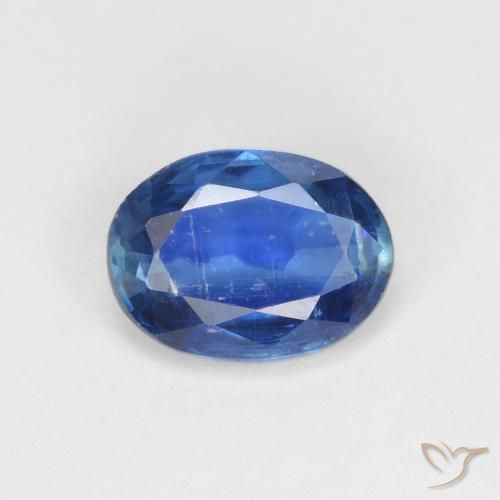 1.45ct 자연스러운 네이비 블루 카이아나이트, 타원형, VS-SI