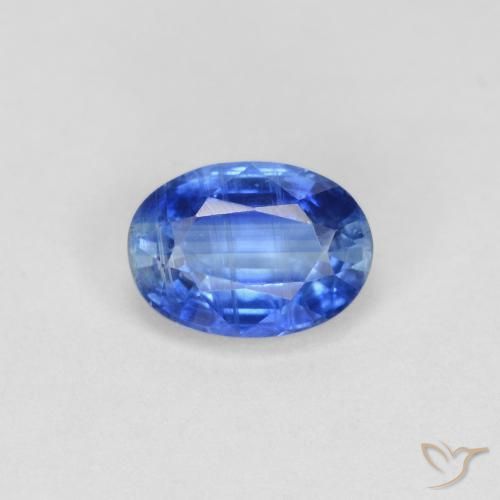 1.00ct 자연스러운 라이트 네이비 블루 카이아나이트, 타원형, VS-SI