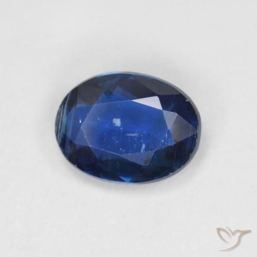 1.39ct 자연스러운 네이비 블루 카이아나이트, 타원형, VS-SI
