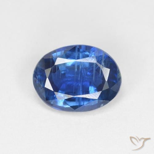 1.52ct 자연스러운 라이트 네이비 블루 카이아나이트, 타원형, VS-SI