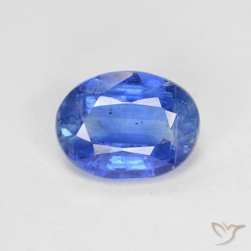 1.54ct 자연스러운 딥 애저 블루 카이아나이트, 타원형, VS-SI