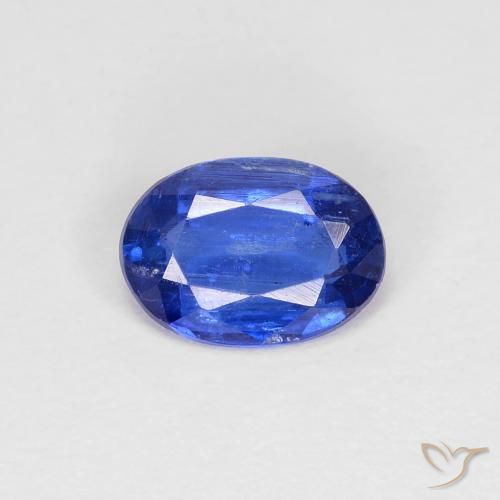 0.85ct 자연스러운 진한 파란색 카이아나이트, 타원형, VS-SI