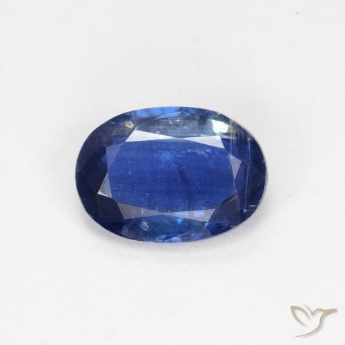 0.91ct 자연스러운 진한 파란색 카이아나이트, 타원형, VS-SI