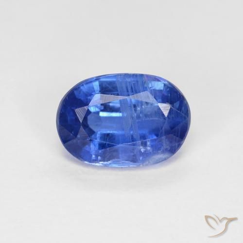 1.06ct 자연스러운 진한 파랑 카이아나이트, 타원형, VS-SI