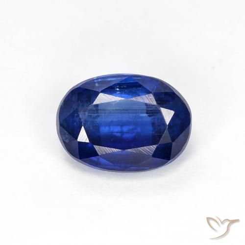 1.18ct 자연스러운 네이비 블루 카이아나이트, 타원형, VS-SI