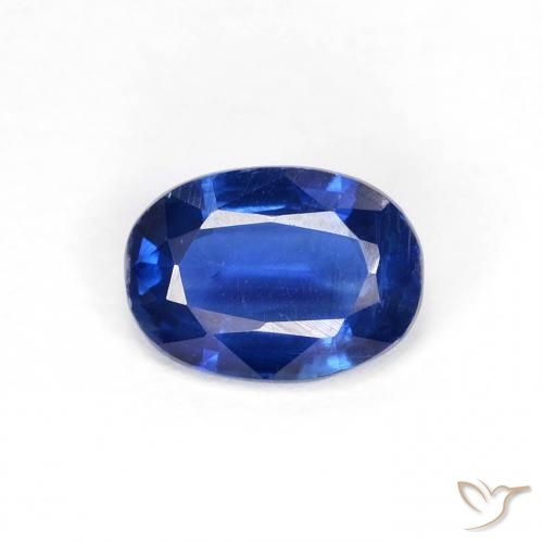 0.89ct 자연스러운 네이비 블루 카이아나이트, 타원형, VS
