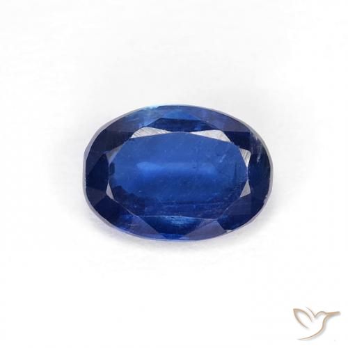 0.97ct 자연스러운 네이비 블루 카이아나이트, 타원형, VS-SI