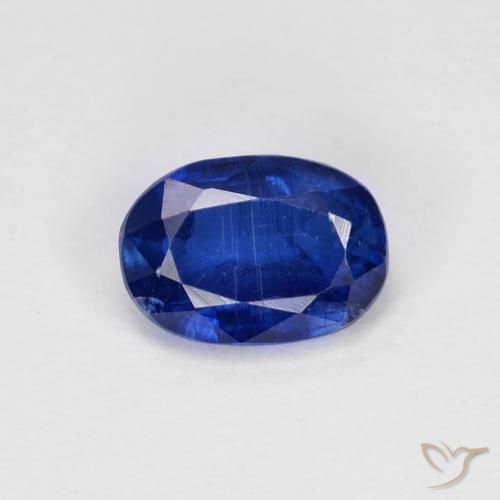 1.08ct 자연스러운 진한 파랑 카이아나이트, 타원형, VS-SI