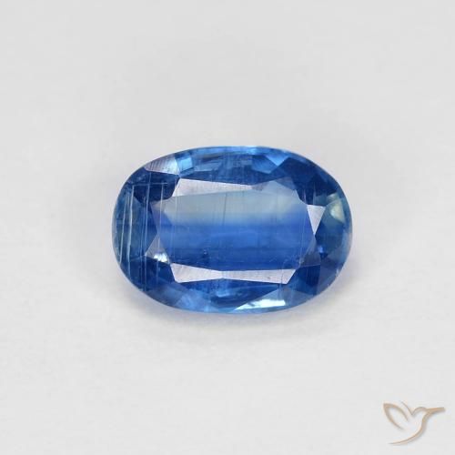 0.97ct 자연스러운 라이트 네이비 블루 카이아나이트, 타원형, VS-SI