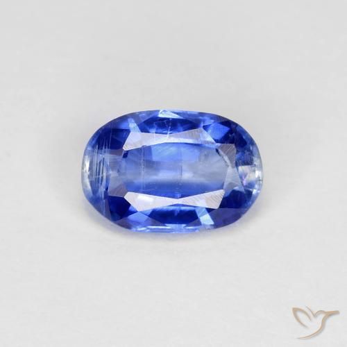 0.83ct 자연스러운 트루 블루 카이아나이트, 타원형, VS-SI