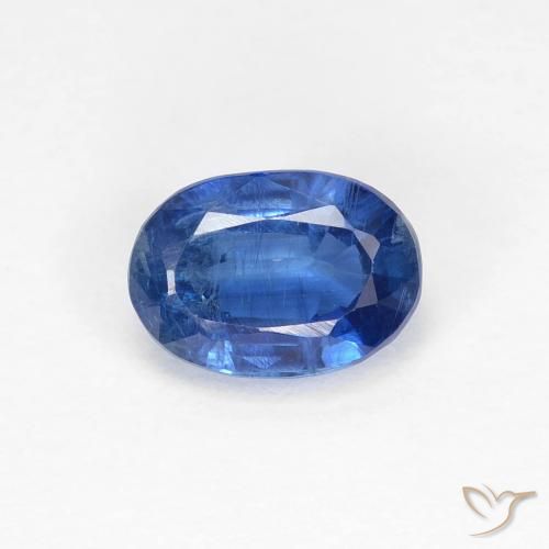 1.20ct 자연스러운 네이비 블루 카이아나이트, 타원형, VS-SI