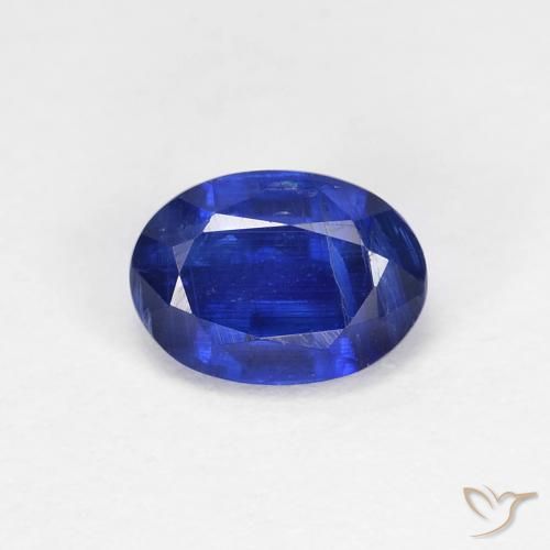 1.26ct 자연스러운 진한 파란색 카이아나이트, 타원형, VS-SI