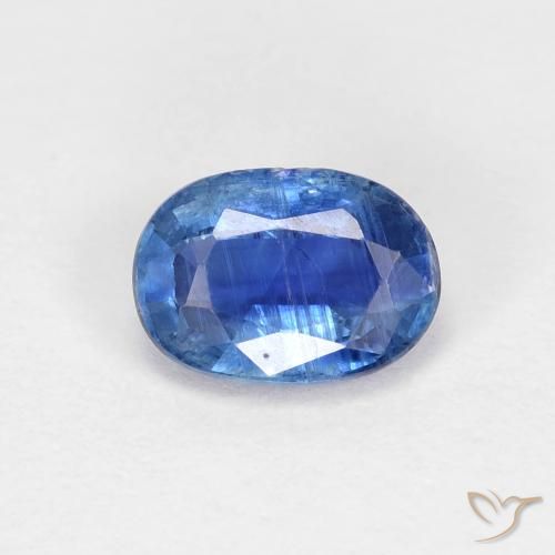 0.96ct 자연스러운 밝은 파란색 카이아나이트, 타원형, VS