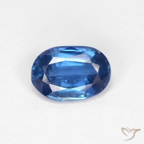 0.87ct 자연스러운 라이트 네이비 블루 카이아나이트, 타원형, VS