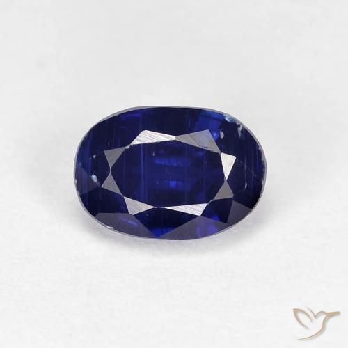 1.30ct 자연스러운 로얄 블루 카이아나이트, 타원형, VS-SI