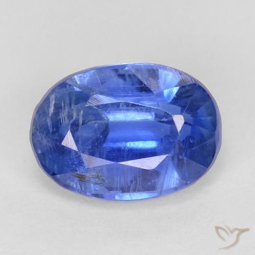1.09ct 자연스러운 네이비 블루 카이아나이트, 타원형, SI