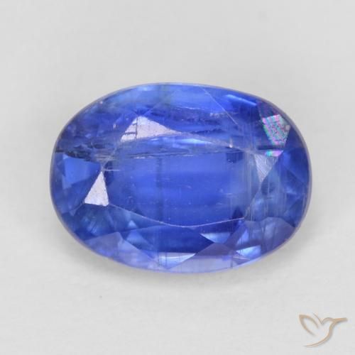 1.08ct 자연스러운 딥 애저 블루 카이아나이트, 타원형, SI