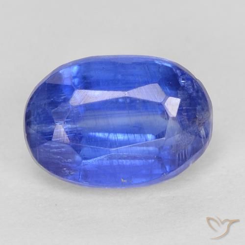 1.30ct 자연스러운 딥 애저 블루 카이아나이트, 타원형, SI
