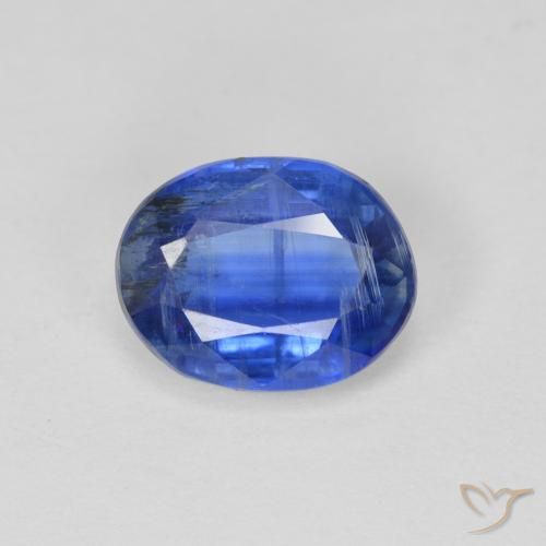 2.57ct 자연스러운 진한 파랑 카이아나이트, 타원형, SI