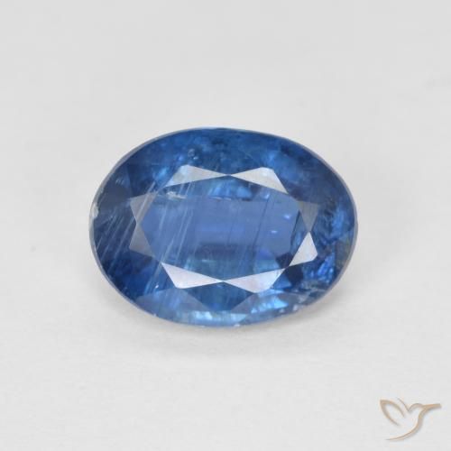 1.38ct 자연스러운 네이비 블루 카이아나이트, 타원형, SI