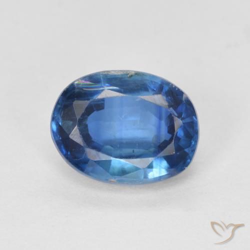 1.71ct 자연스러운 네이비 블루 카이아나이트, 타원형, SI