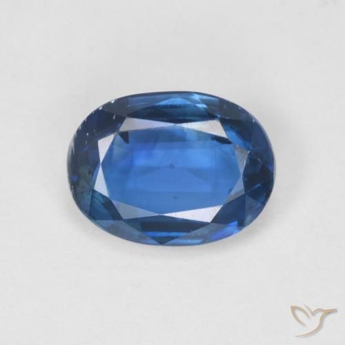 1.50ct 자연스러운 네이비 블루 카이아나이트, 타원형, SI
