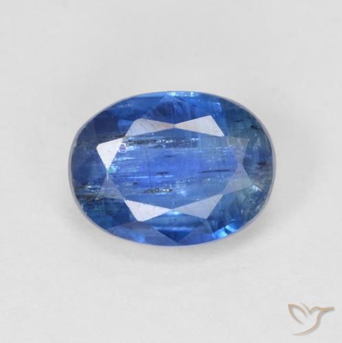 1.87ct 자연스러운 진한 파랑 카이아나이트, 타원형, SI