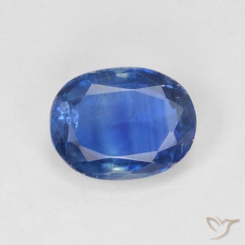 1.72ct 자연스러운 진한 파란색 카이아나이트, 타원형, SI