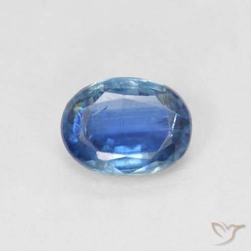 1.00ct 자연스러운 네이비 블루 카이아나이트, 타원형, SI