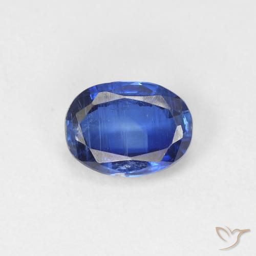 1.11ct 자연스러운 네이비 블루 카이아나이트, 타원형, SI