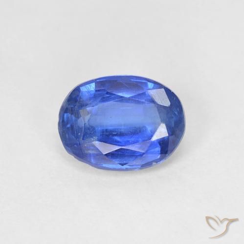 1.59ct 자연스러운 트루 블루 카이아나이트, 타원형, SI