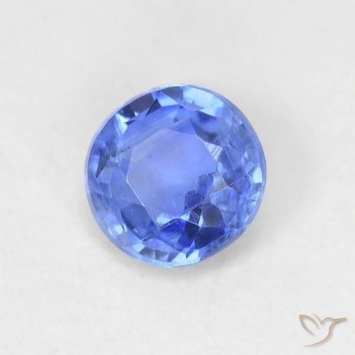 0.62ct 자연스러운 라이트 네이비 블루 카이아나이트, 둥근, VS-SI