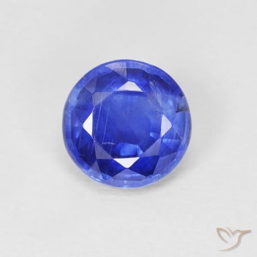 1.10ct 자연스러운 비비드 블루 카이아나이트, 둥근, SI