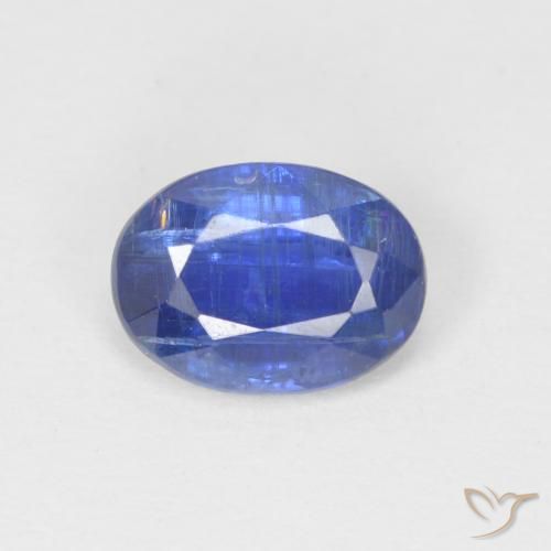 1.06ct 자연스러운 진한 파랑 카이아나이트, 타원형, SI