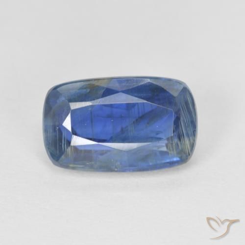 3.07ct 자연스러운 진한 파란색 카이아나이트, 방석, SI