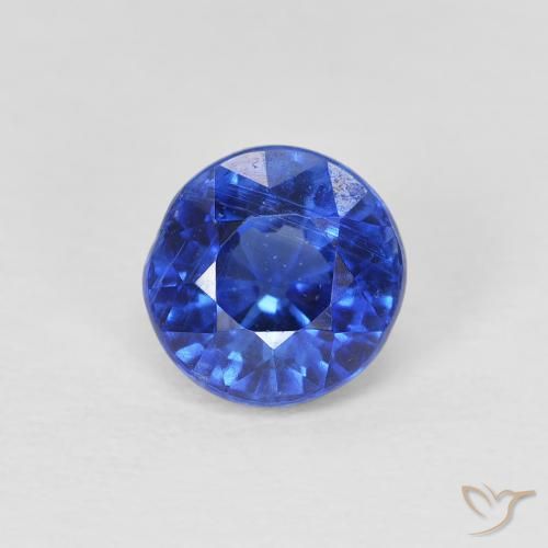 1.15ct 자연스러운 트루 블루 카이아나이트, 둥근, SI