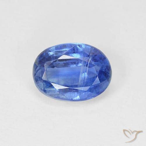 1.20ct 자연스러운 트루 블루 카이아나이트, 타원형, SI
