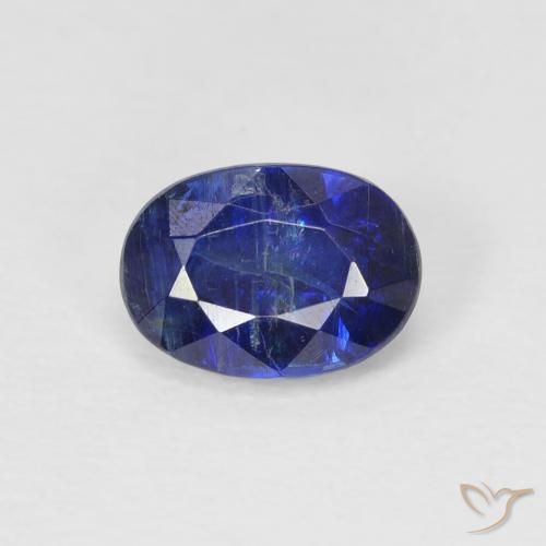 1.16ct 자연스러운 네이비 블루 카이아나이트, 타원형, SI