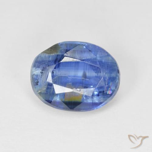 3.98ct 자연스러운 진한 파란색 카이아나이트, 타원형, SI