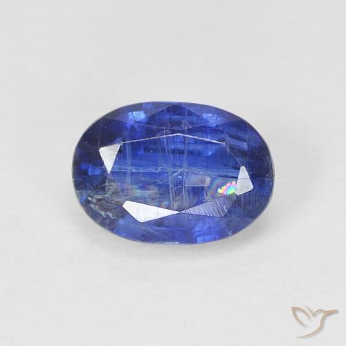 1.17ct 자연스러운 진한 파랑 카이아나이트, 타원형, SI