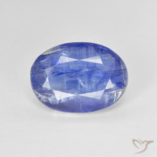 4.19ct 자연스러운 파란색 카이아나이트, 타원형, SI