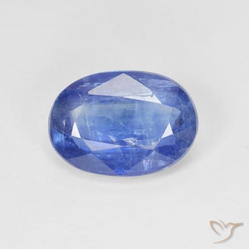 3.51ct 자연스러운 트루 블루 카이아나이트, 타원형, SI